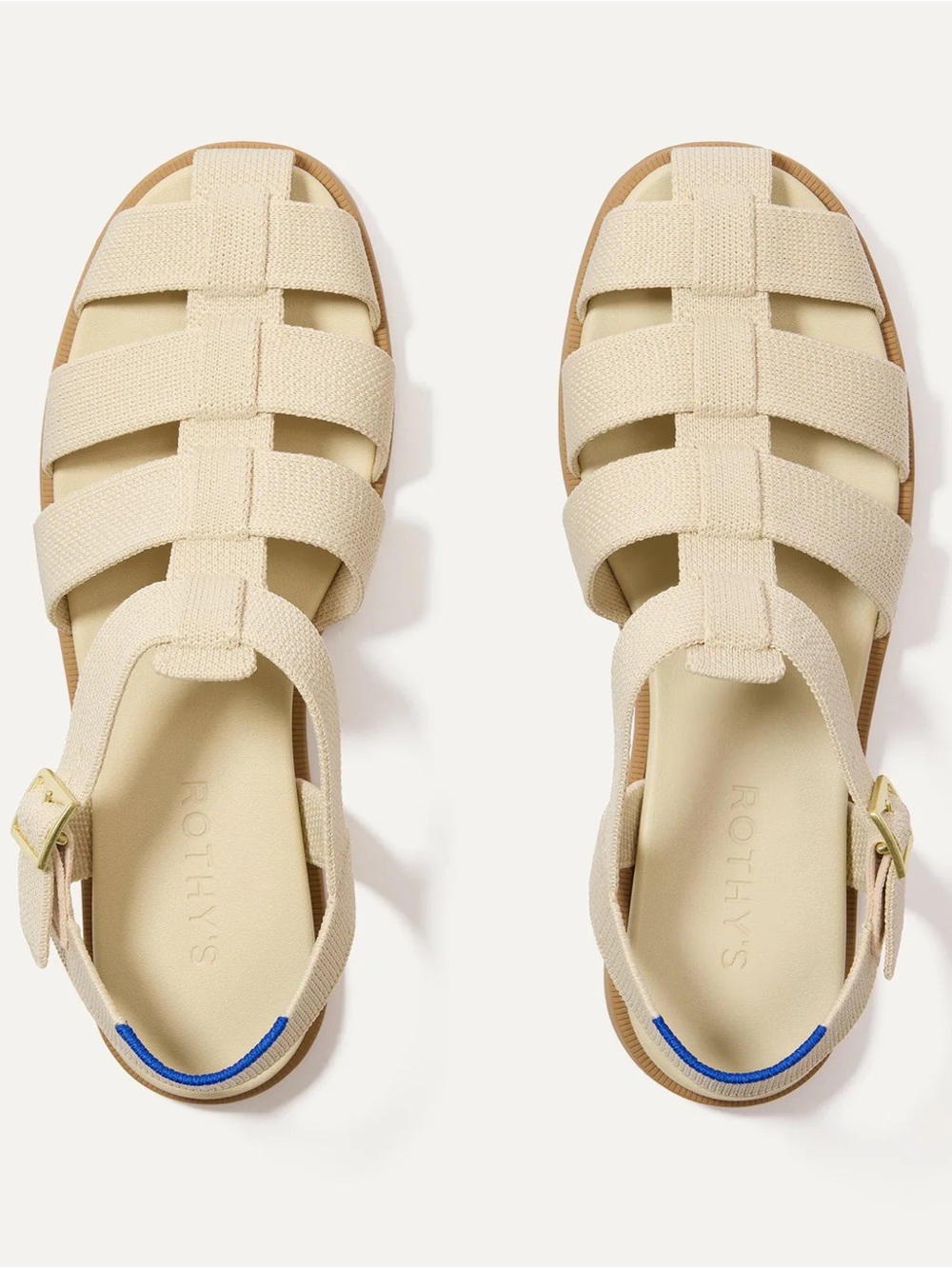 Rothy’s Fisherman Sandal Size 9.5 Color Coconut BNIB
